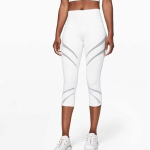 Lululemon Wunder Under High-Rise Crop 21" *Mesh
White